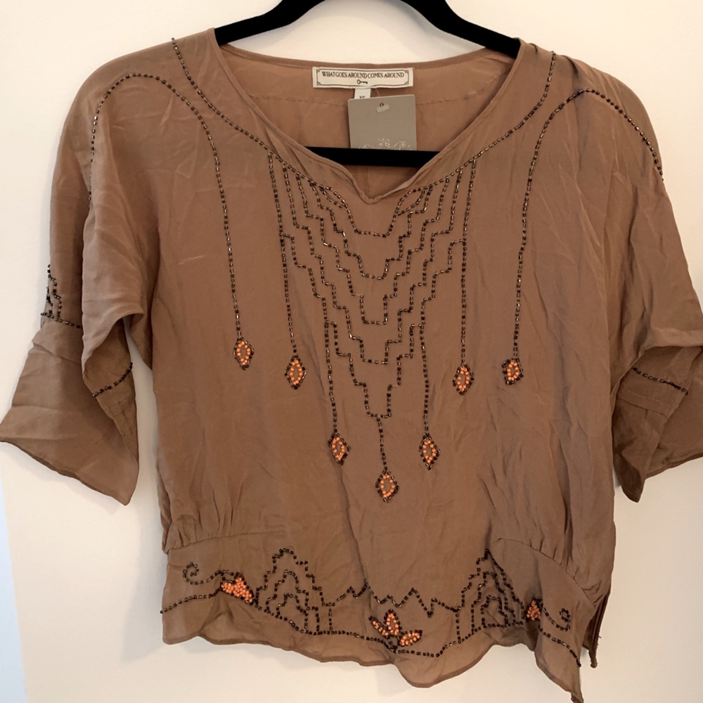 Anthropologie beaded top